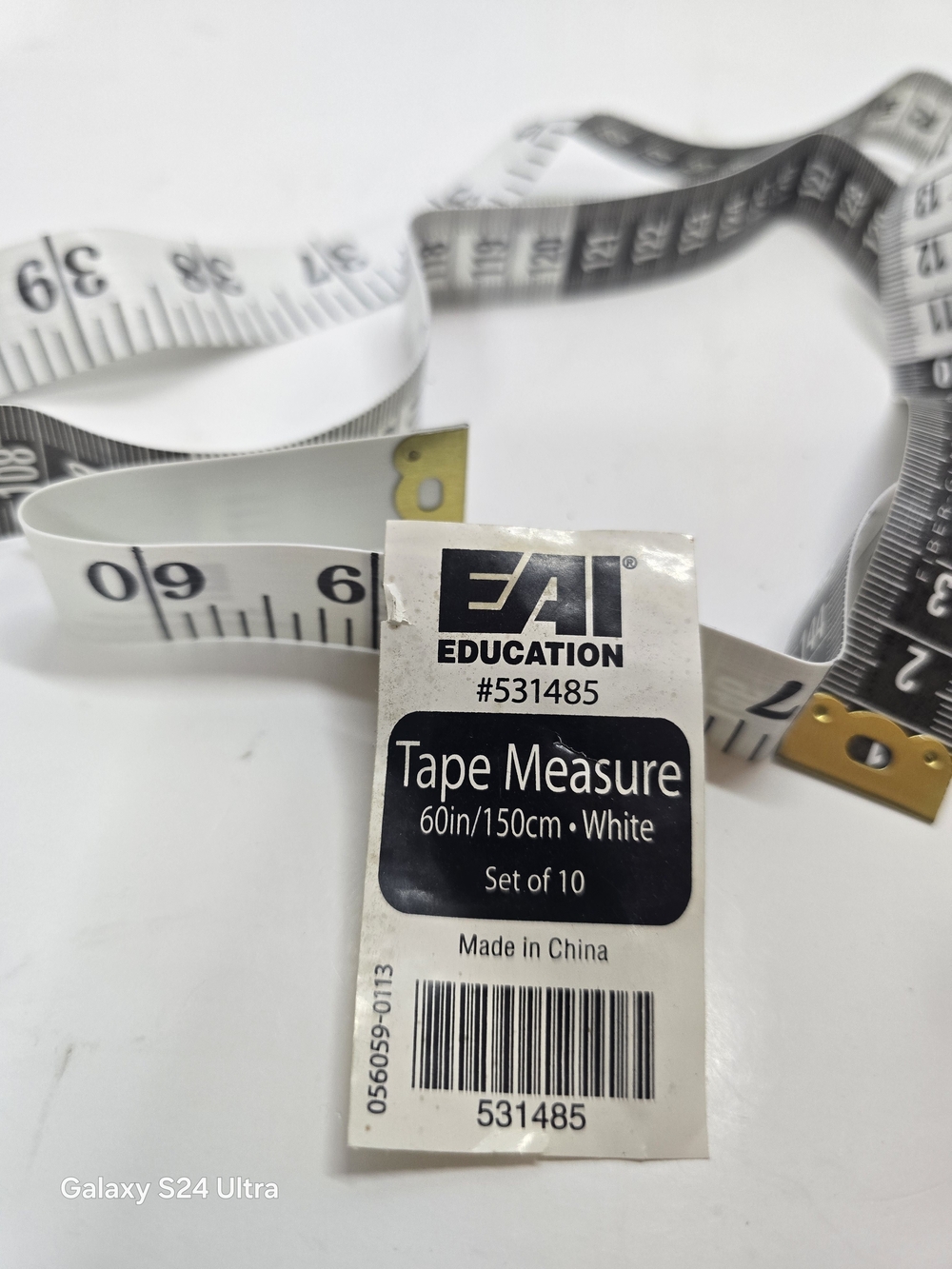 Flexible White & Black Measuring Tape - EAI Education - Picture 2 of 3